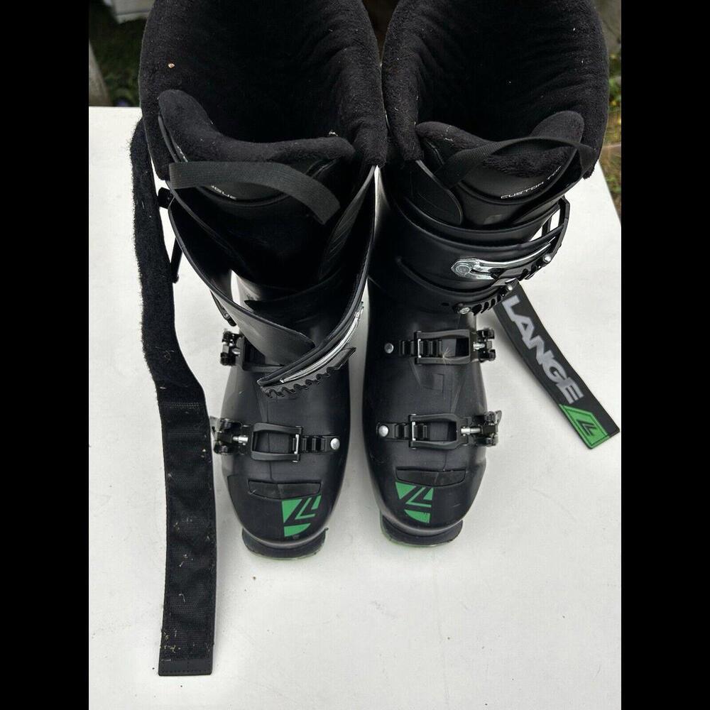lange Black And Green ski boots 305mm